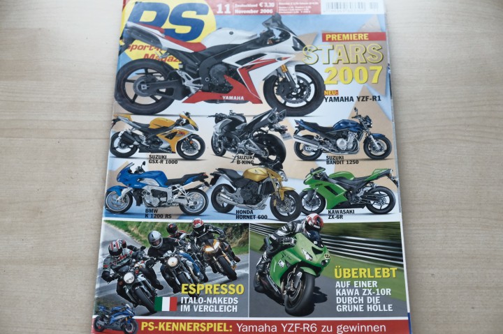 Deckblatt PS Sport Motorrad (11/2006)